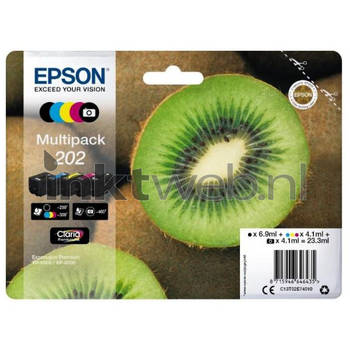 Epson 202 zwart en kleur cartridge