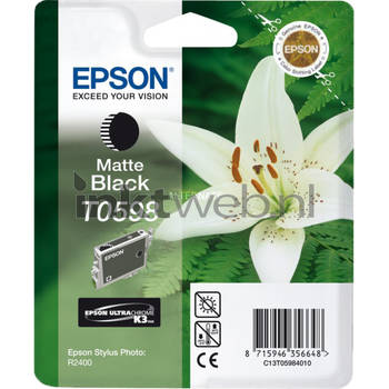 Epson T0598 mat zwart cartridge