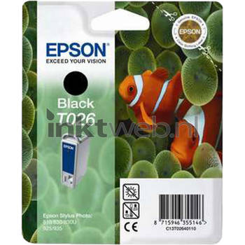 Epson T026 zwart cartridge