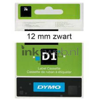 Dymo D1 45013 zwart op wit breedte 12 mm labels