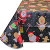 Wegwerp tafelkleed Polyester Kerst Christmas Party Tafelkleed - Donkergrijs - 140x230 cm