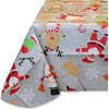 Wegwerp tafelkleed Polyester Kerst Christmas Party Tafelkleed - Grijs - 140x230 cm