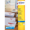 Avery J8160-10 adresetiketten ft 63,5 x 38,1 mm (b x h), 210 etiketten, wit