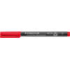 Staedtler Lumocolor 318, OHP-marker, permanent, 0,6 mm, rood 10 stuks