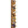 Lansi Maxi wandkast Wandbevestiging met 8 schuine plankenBeuken decor.