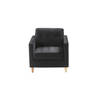 Marino fauteuil velours zwart.