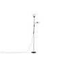 Bagasi verlichting vloerlamp 24,5x24,5x178cm plastic zwart, grijs, wit.