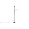 Bagasi verlichting vloerlamp 24,5x24,5x178cm plastic zwart, wit.