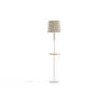 Hattman verlichting vloerlamp 36x36x165cm stof beige, wit, hout.