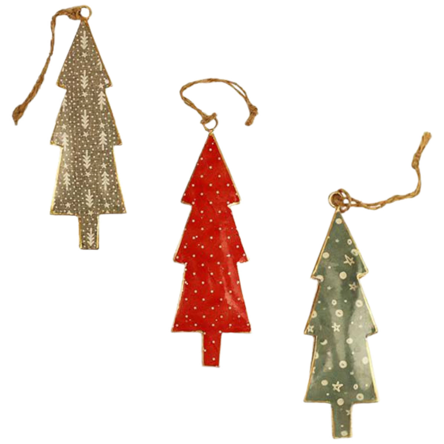 Imbarro decoratieve hangers felicia set van 3