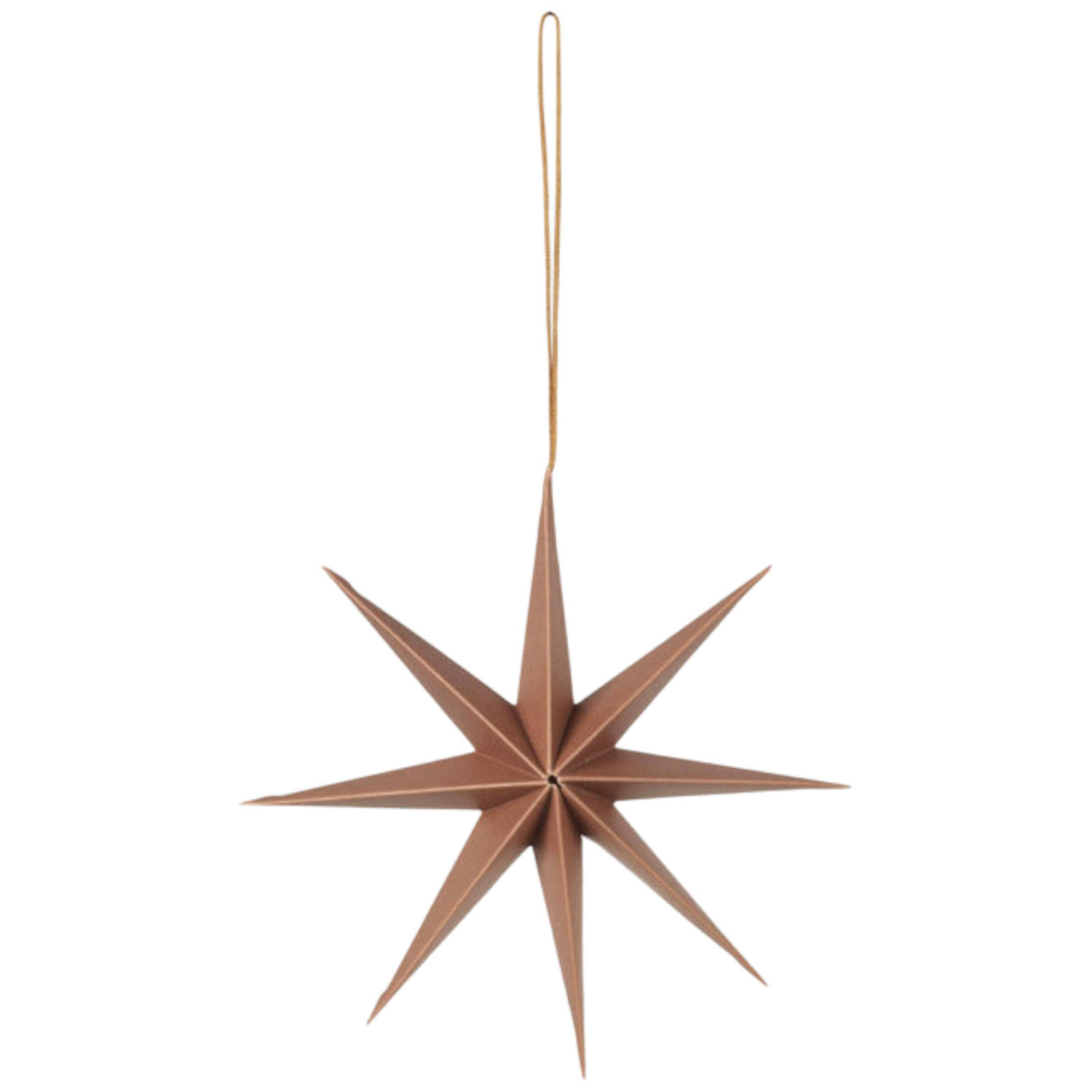 Broste copenhagen ornament van papier ster indian tan