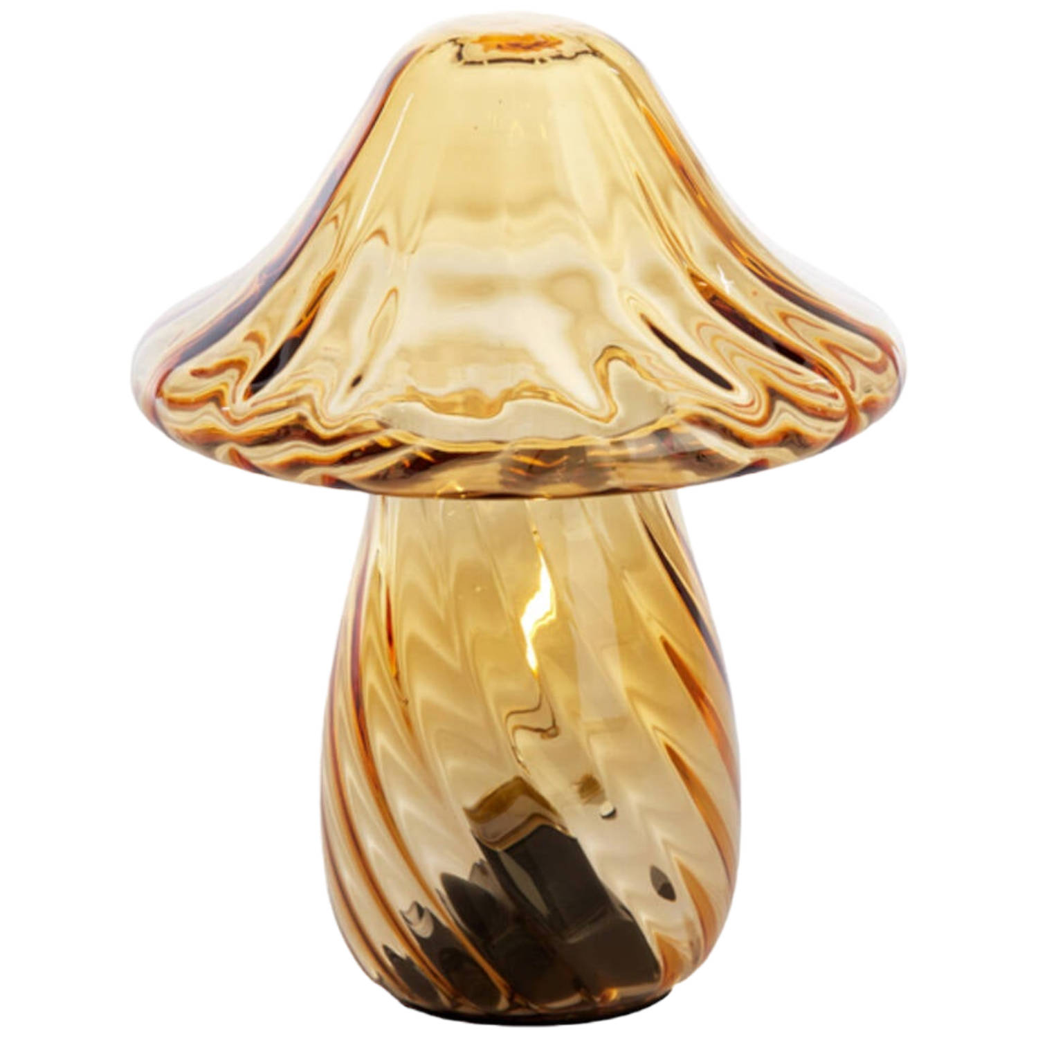 Light & living tafellamp led mushroom orange 23cm