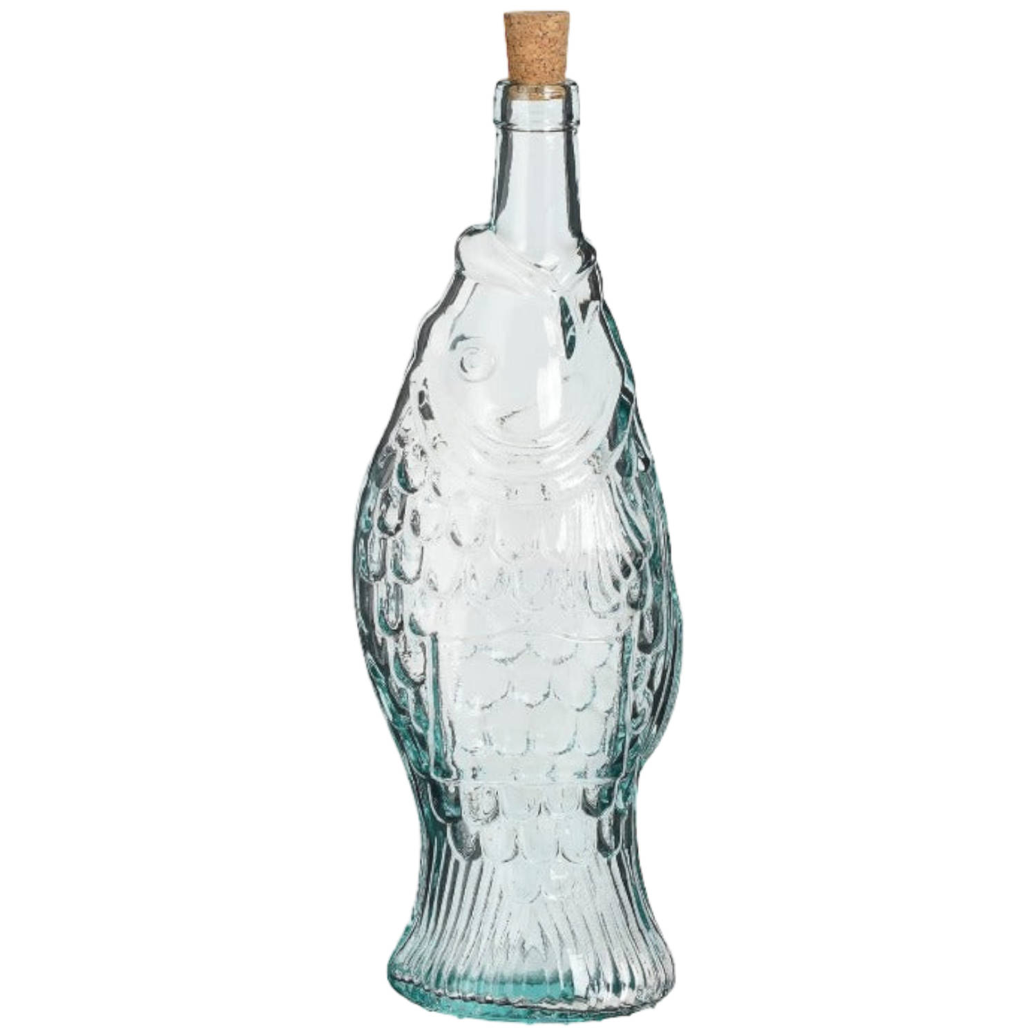 Fidrio Glass - Fles in visvorm 'Côte d'Azur' - Gerecycled glas