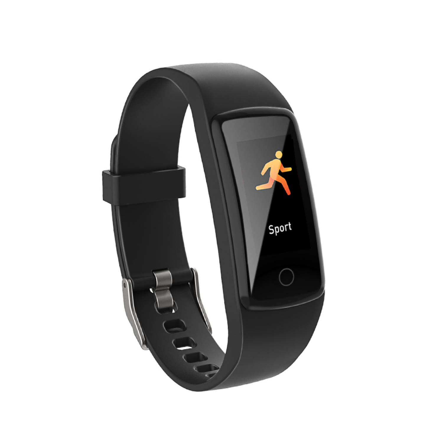 Umbro Smartwatch Activity Tracker Bluetooth Sporthorloge met Stappenteller en Thermometer Zwart