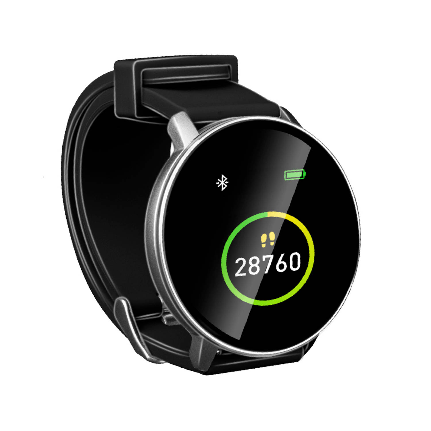 Umbro Smartwatch Activity Tracker Bluetooth Sporthorloge met Stappenteller en Thermometer Zwart