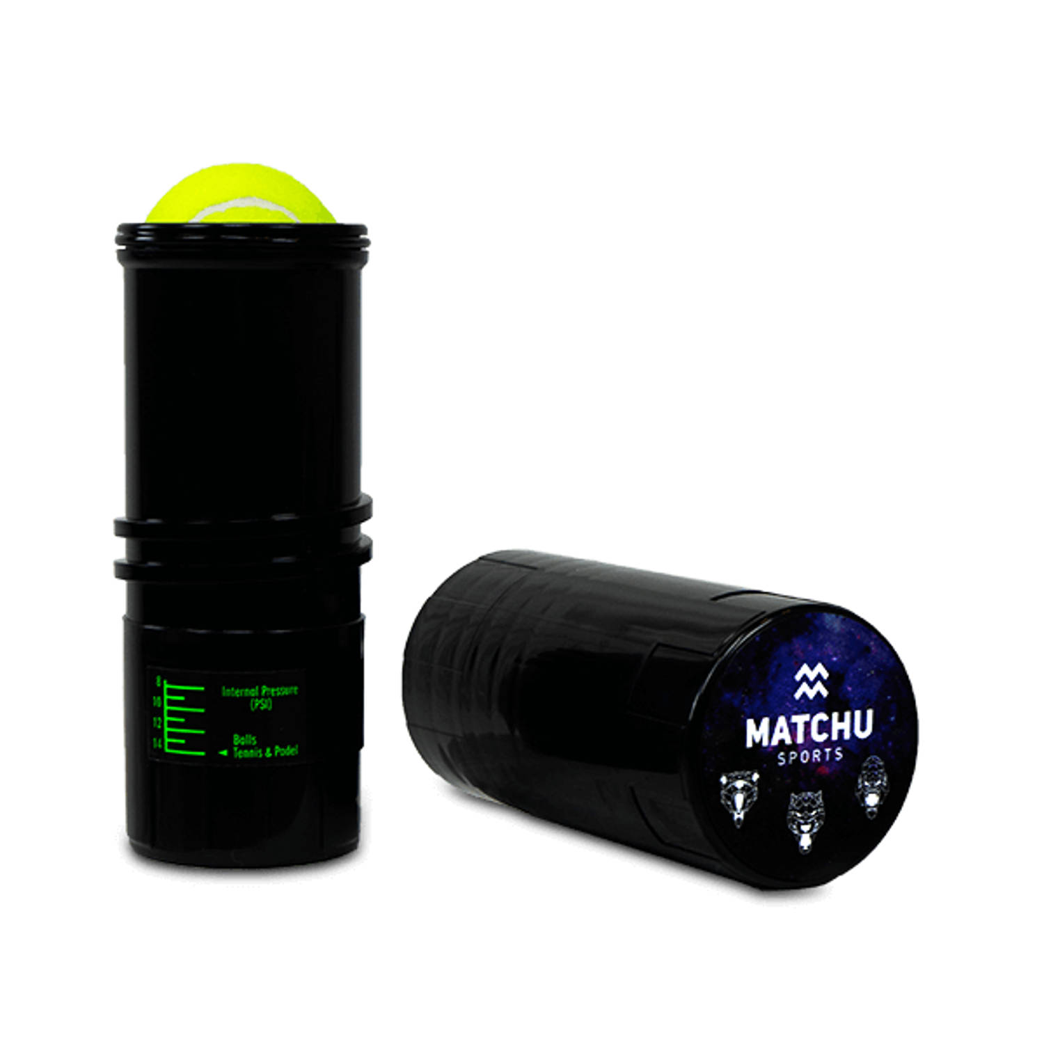 Matchu Sports - Ball saver Pressure PRO - Drukregelaar padelballen - Padelballen - Ball rescuer - 8,3x22cm