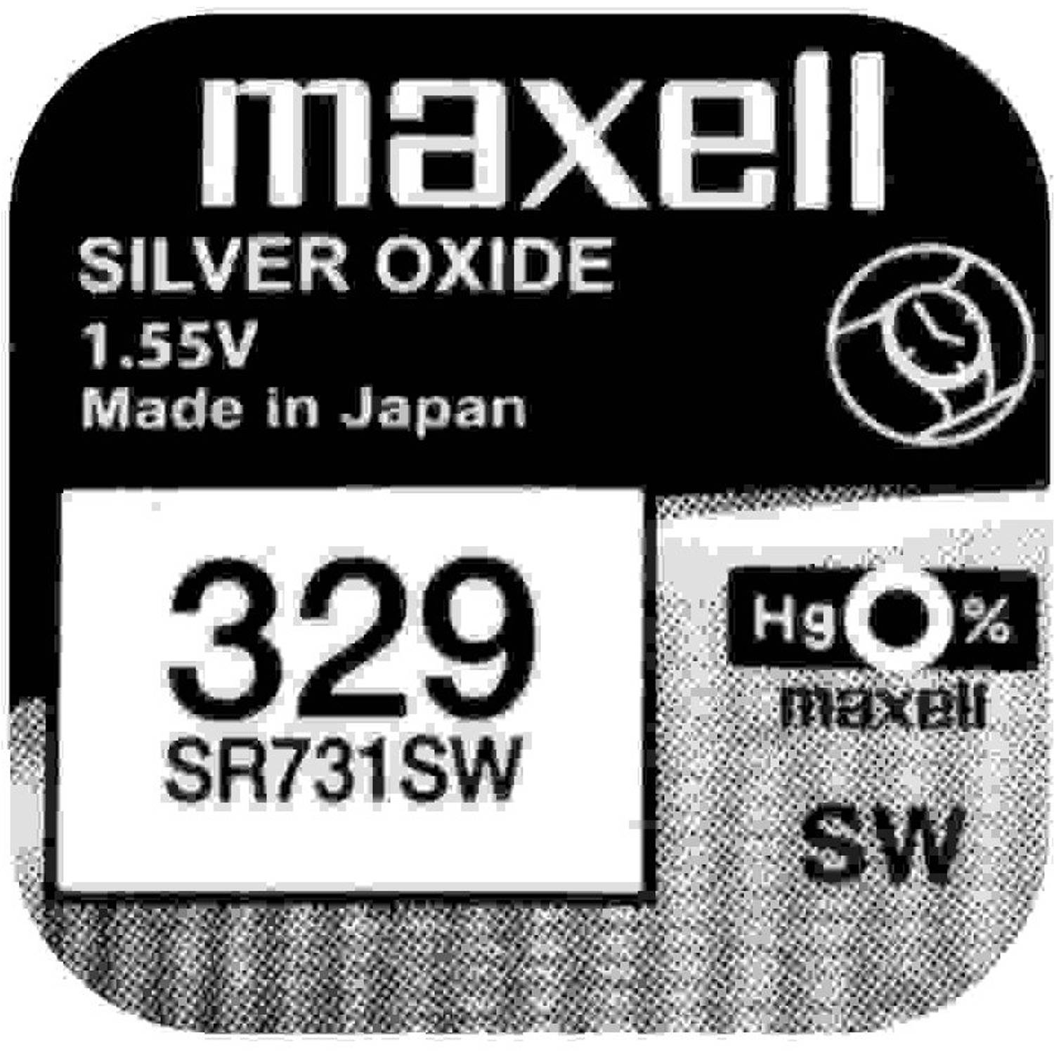 Maxell Silver Oxide 329 blister 1