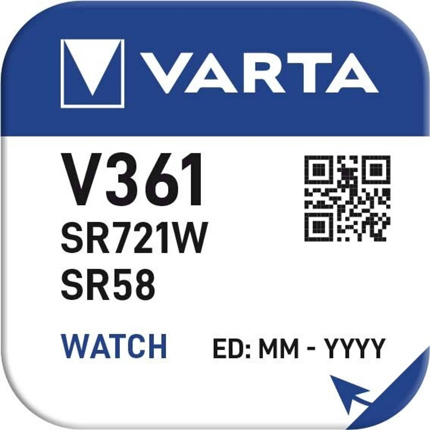 Varta 361 SR58 10 stuks in een doosje