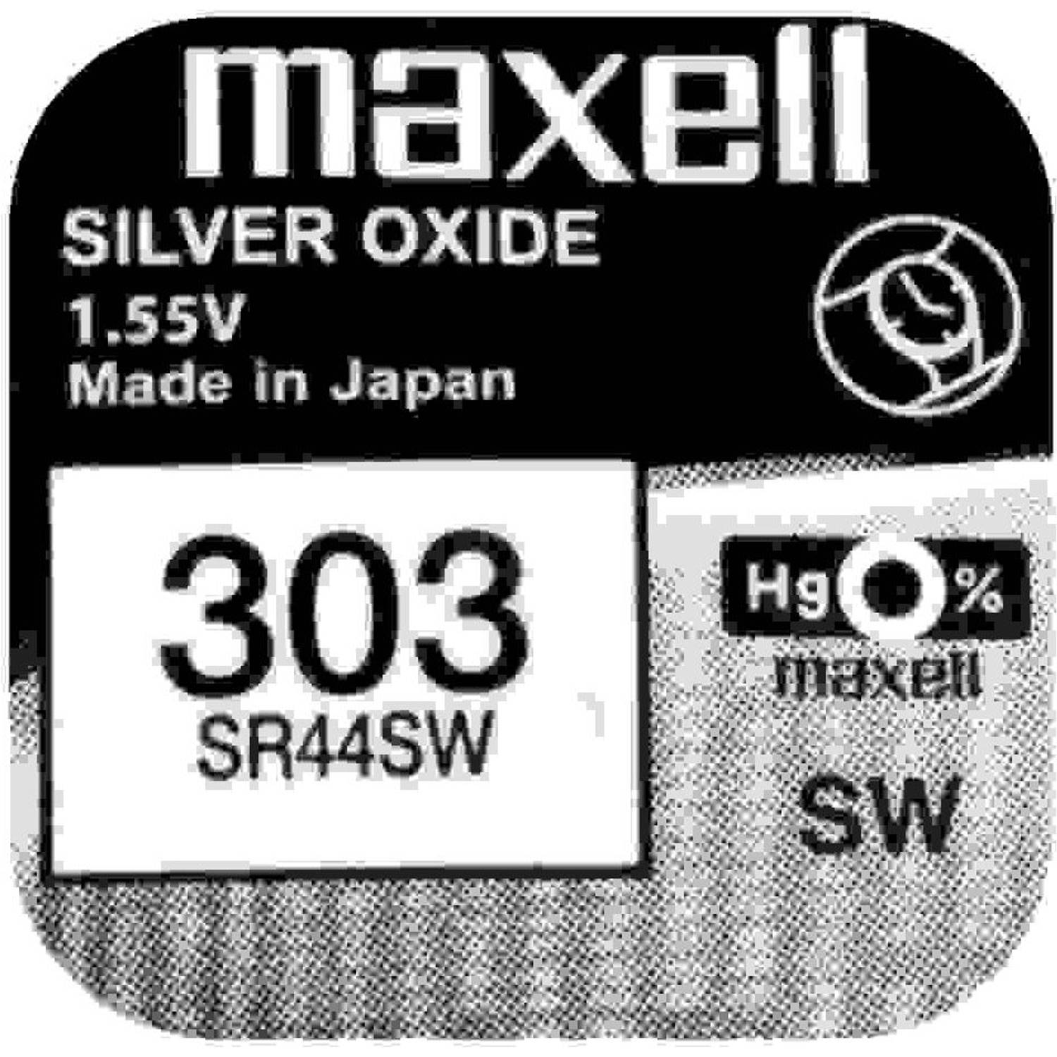 Maxell Silver Oxide 303 blister 1