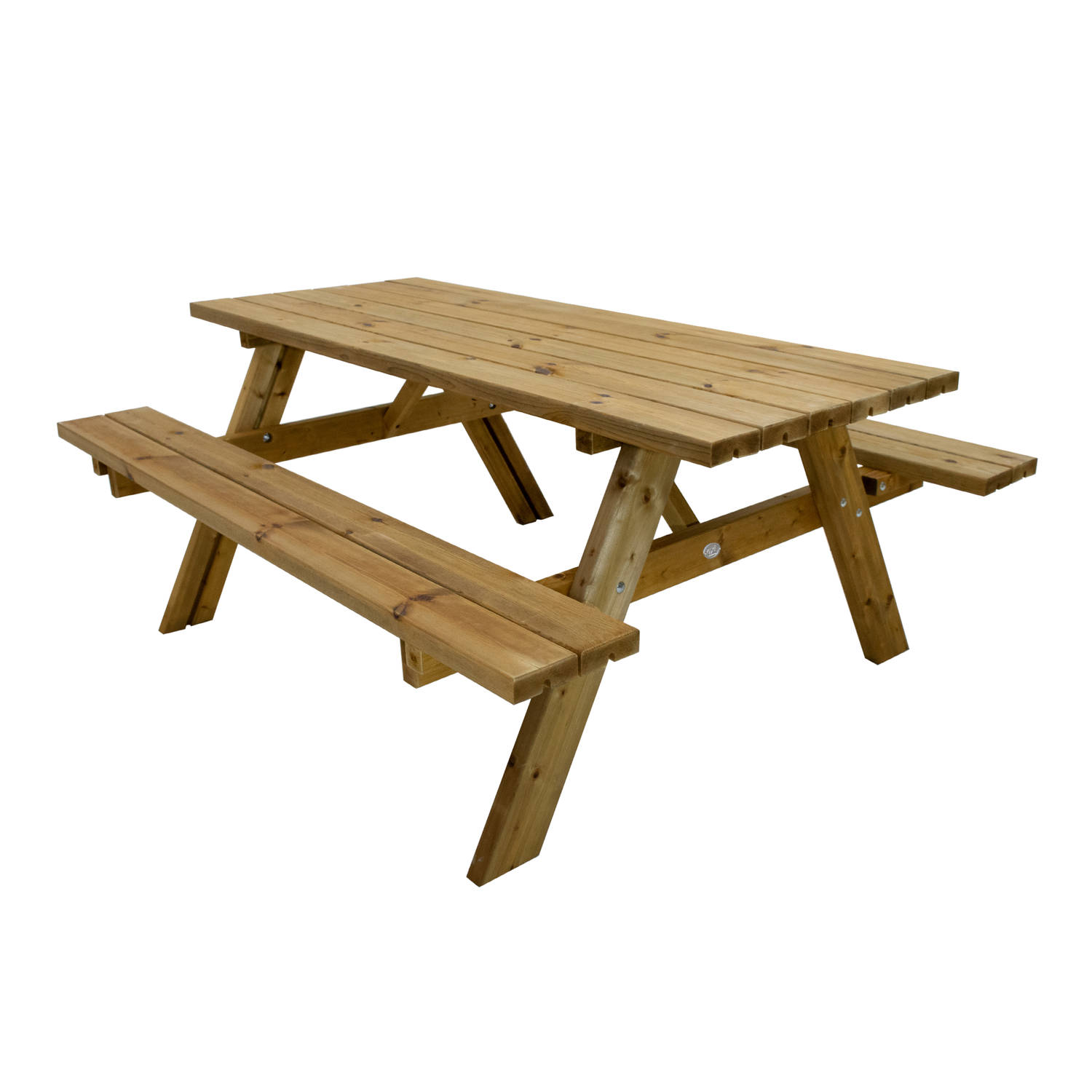 AXI Julie Picknicktafel van hout in bruin voor max 6 personen Picknick set voor volwassenen in klass