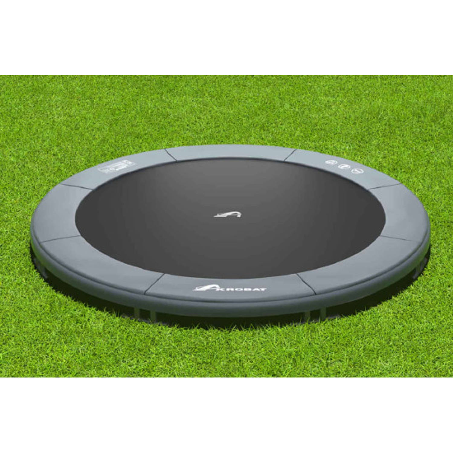 Akrobat Orbit Inground Trampoline 365 cm - Antraciet