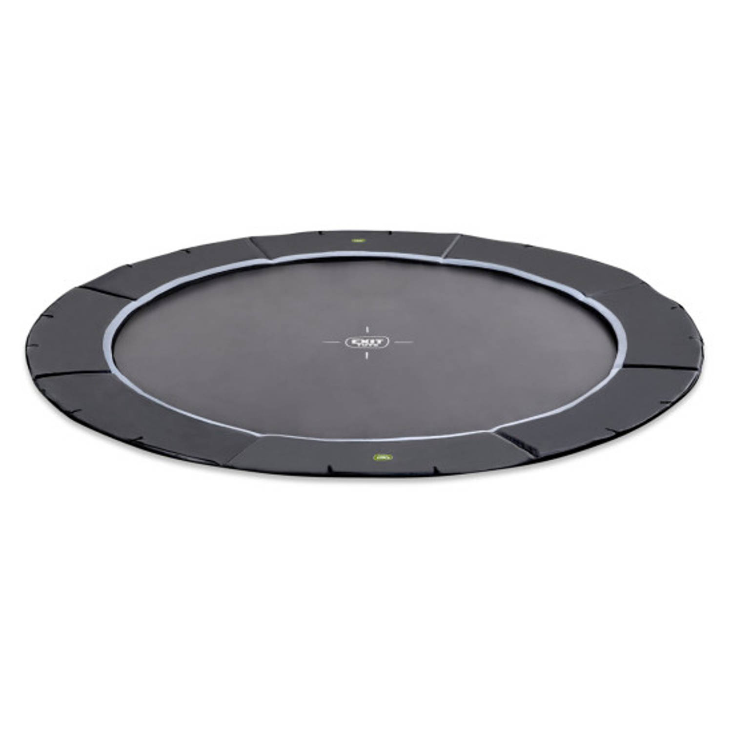EXIT Dynamic groundlevel sports trampoline ø366cm - zwart
