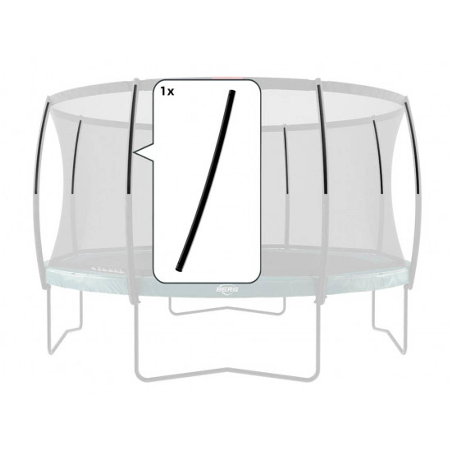 BERG Trampoline Veiligheidsnet - Safety Net Deluxe - Bovenbuis