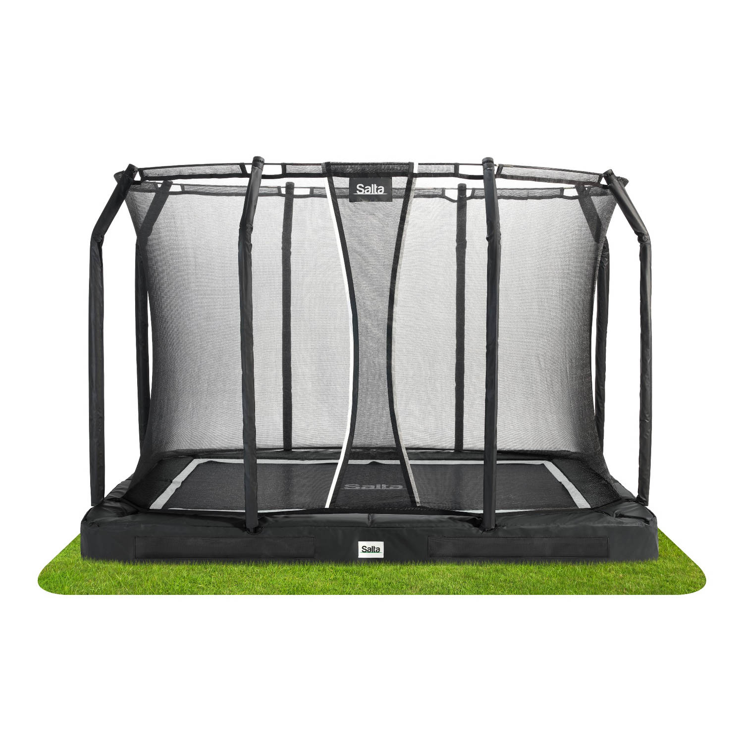 Salta Premium Ground Trampoline met Veiligheidsnet 305 x 214 cm Zwart