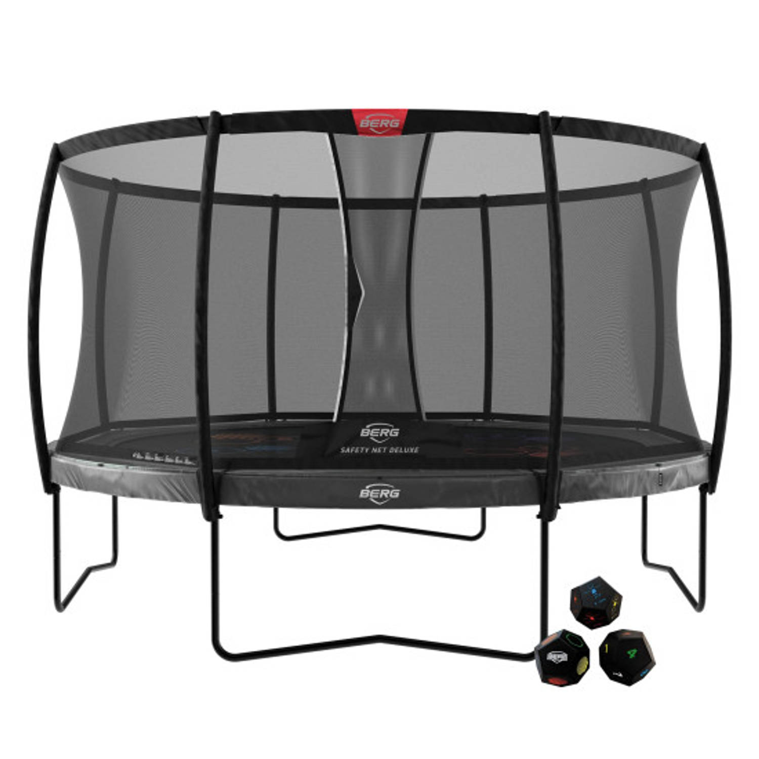 BERG Elite Regular Levels Trampoline - 430cm - Grijs - incl. veiligheidsnet deluxe