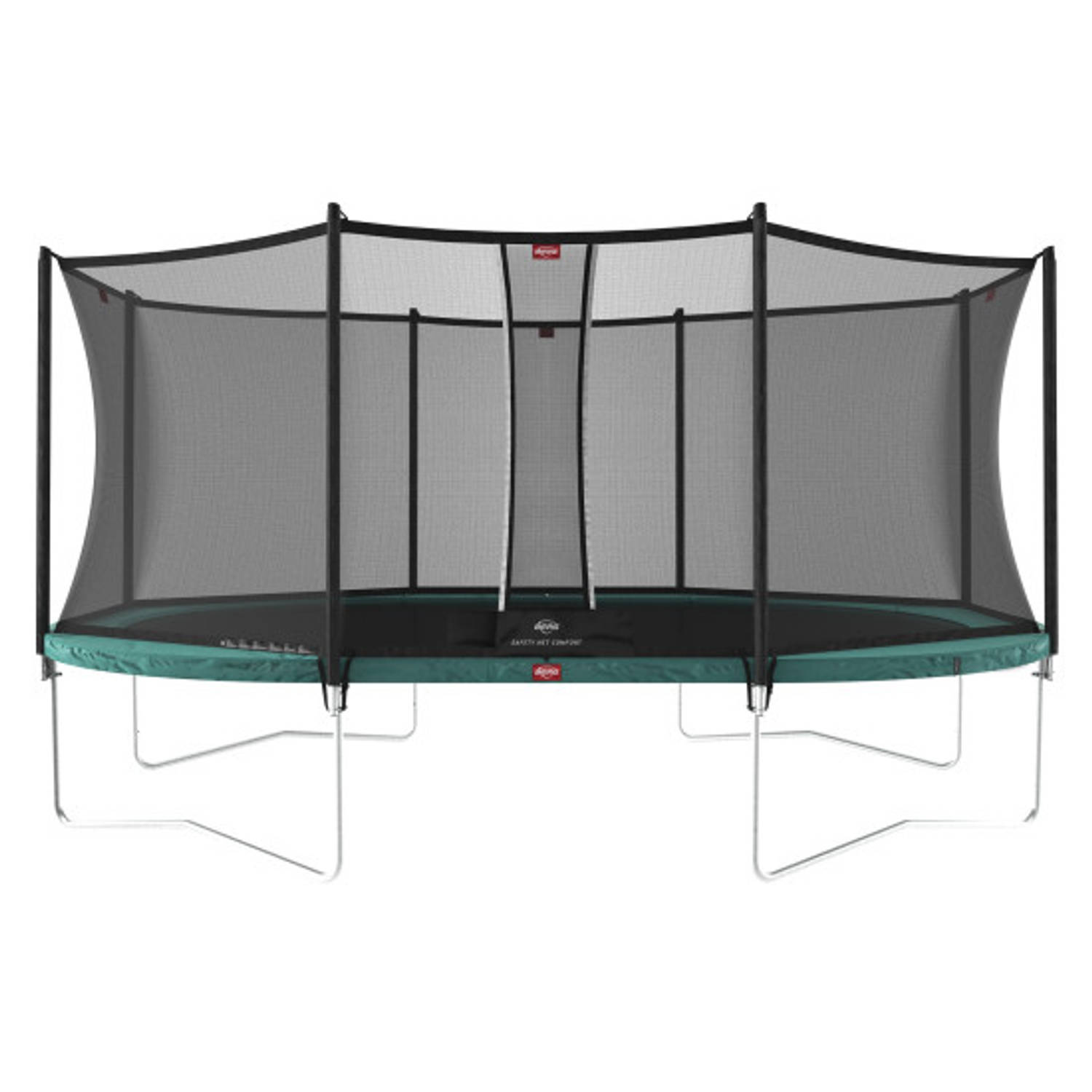BERG Trampoline Grand Favorit met Veiligheidsnet Safetynet Comfort 520 x 350 cm Groen