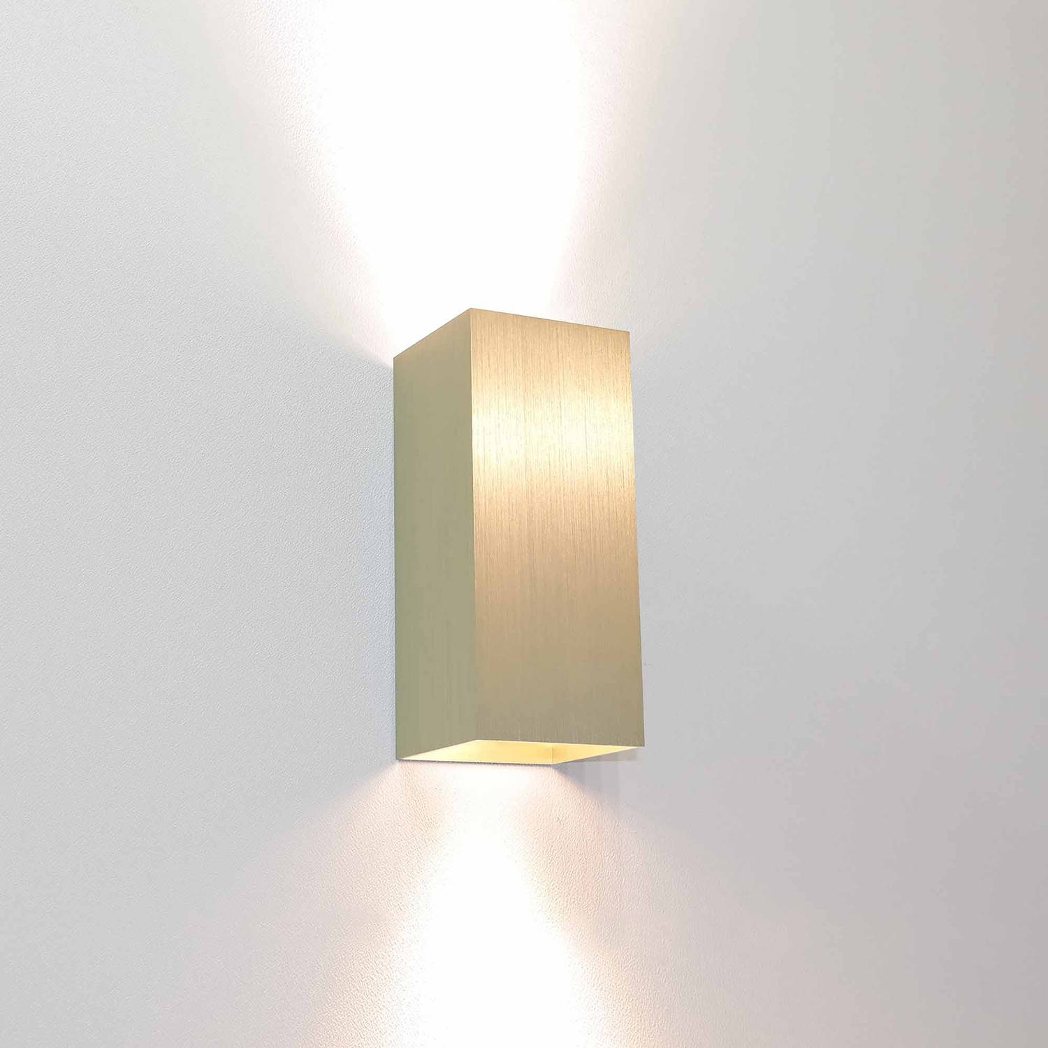 Artdelight Wandlamp Dante 2 lichts 15,5 x 6,5 cm mat goud