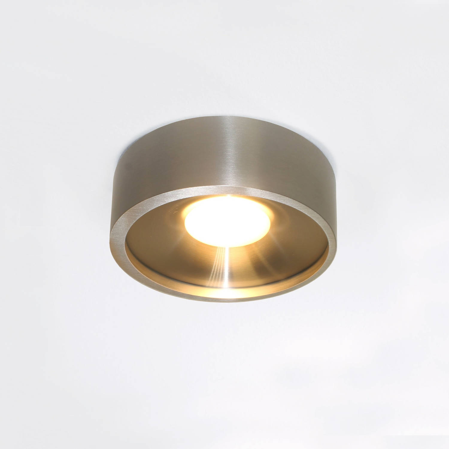Artdelight Plafondlamp Orlando Ø 14 cm aluminium