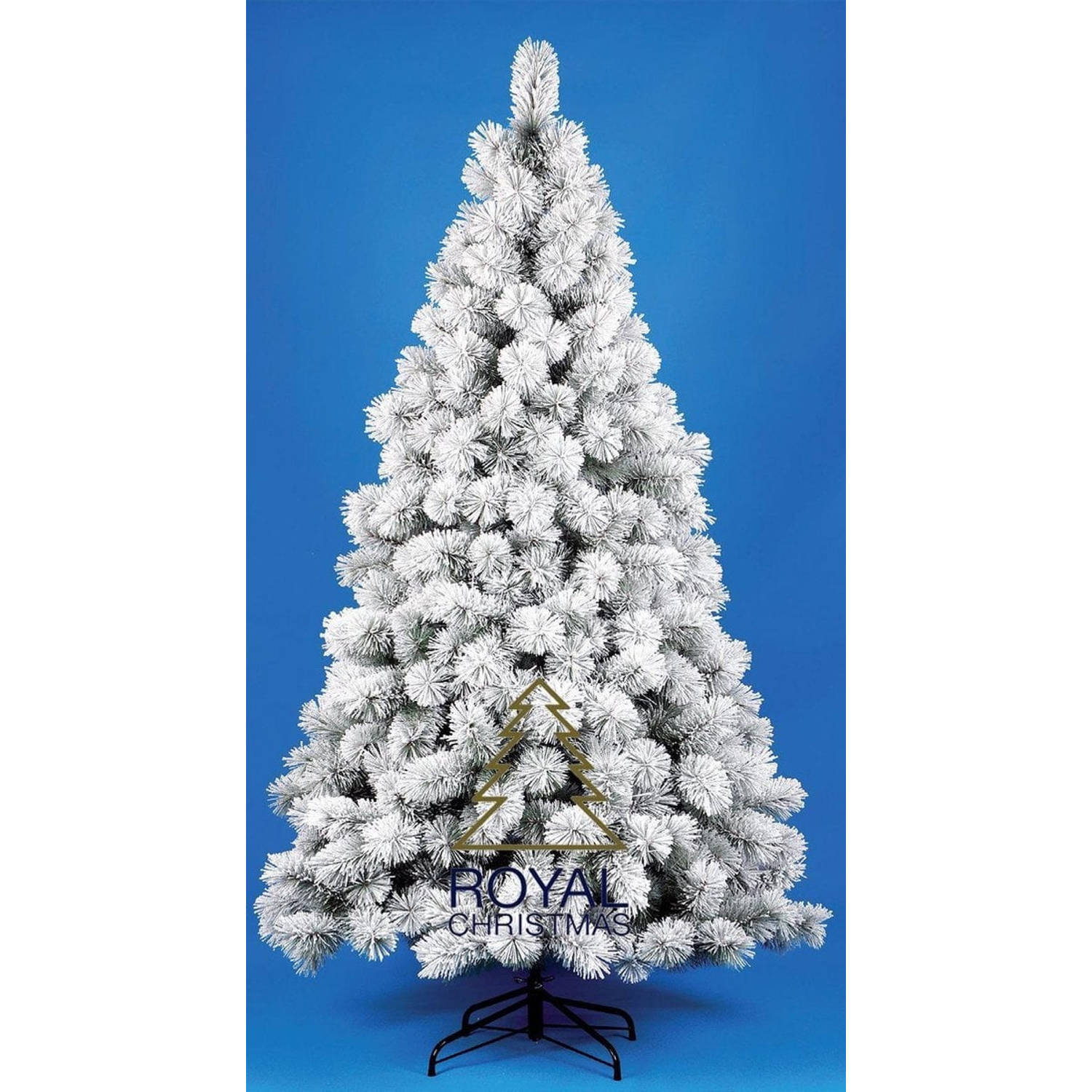 Kunst Kerstboom Chicago PP met Sneeuw / Flock - Lengte 180 cm - 312 Takken