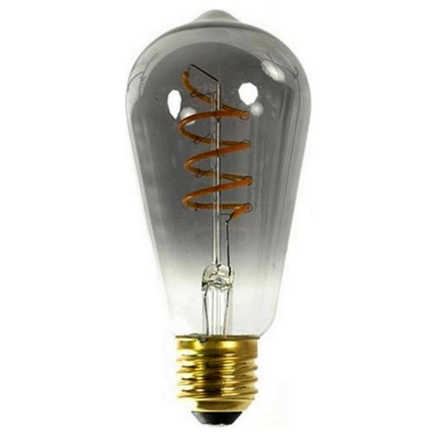 CF LED Lamp Dimbaar Peer Grijs 12 cm