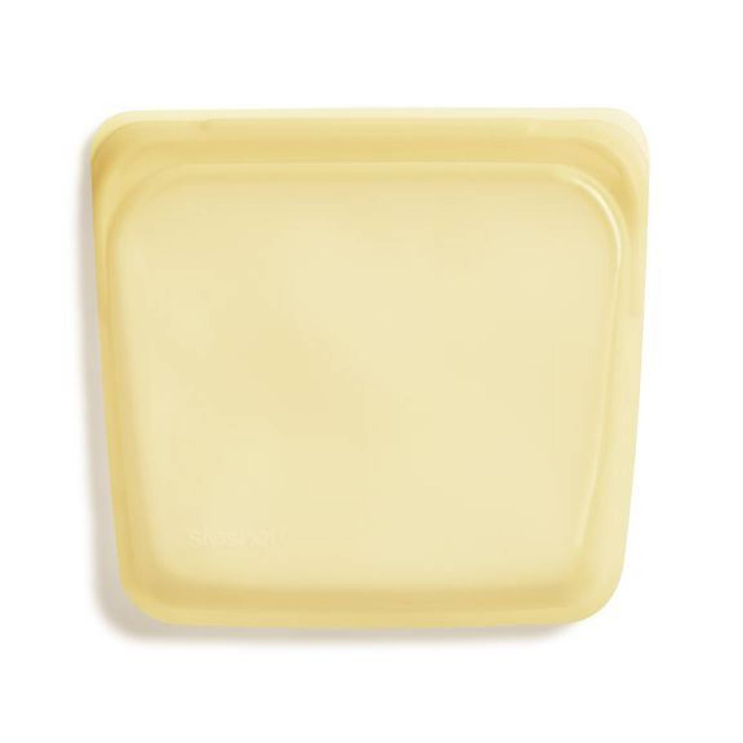 Stasher bag Sandwich - Vershoudzak - Hersluitbaar en Luchtdicht - 19x18cm - geel