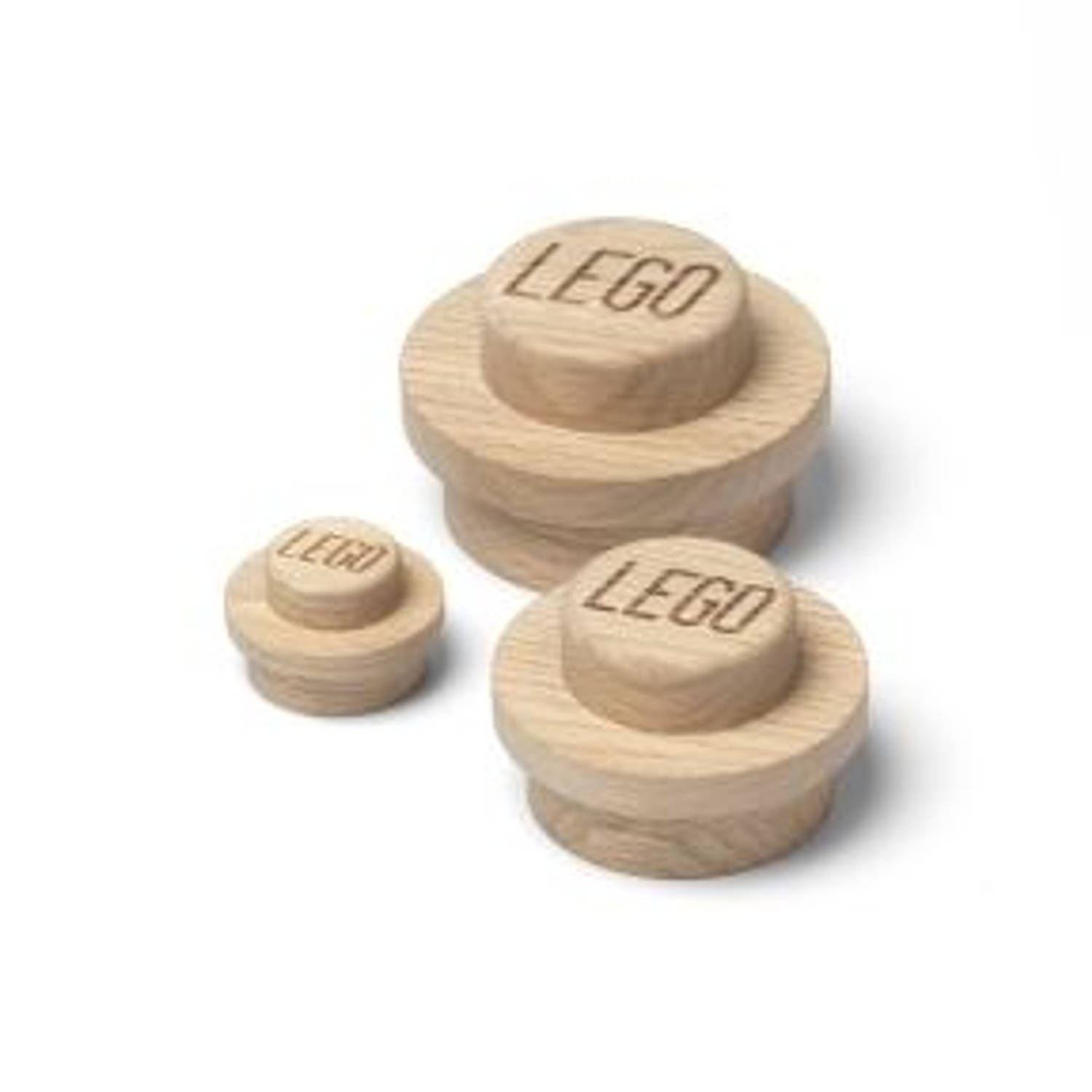 Lego Wooden Collection - Wood Wall Hanger Set of 3 Pieces