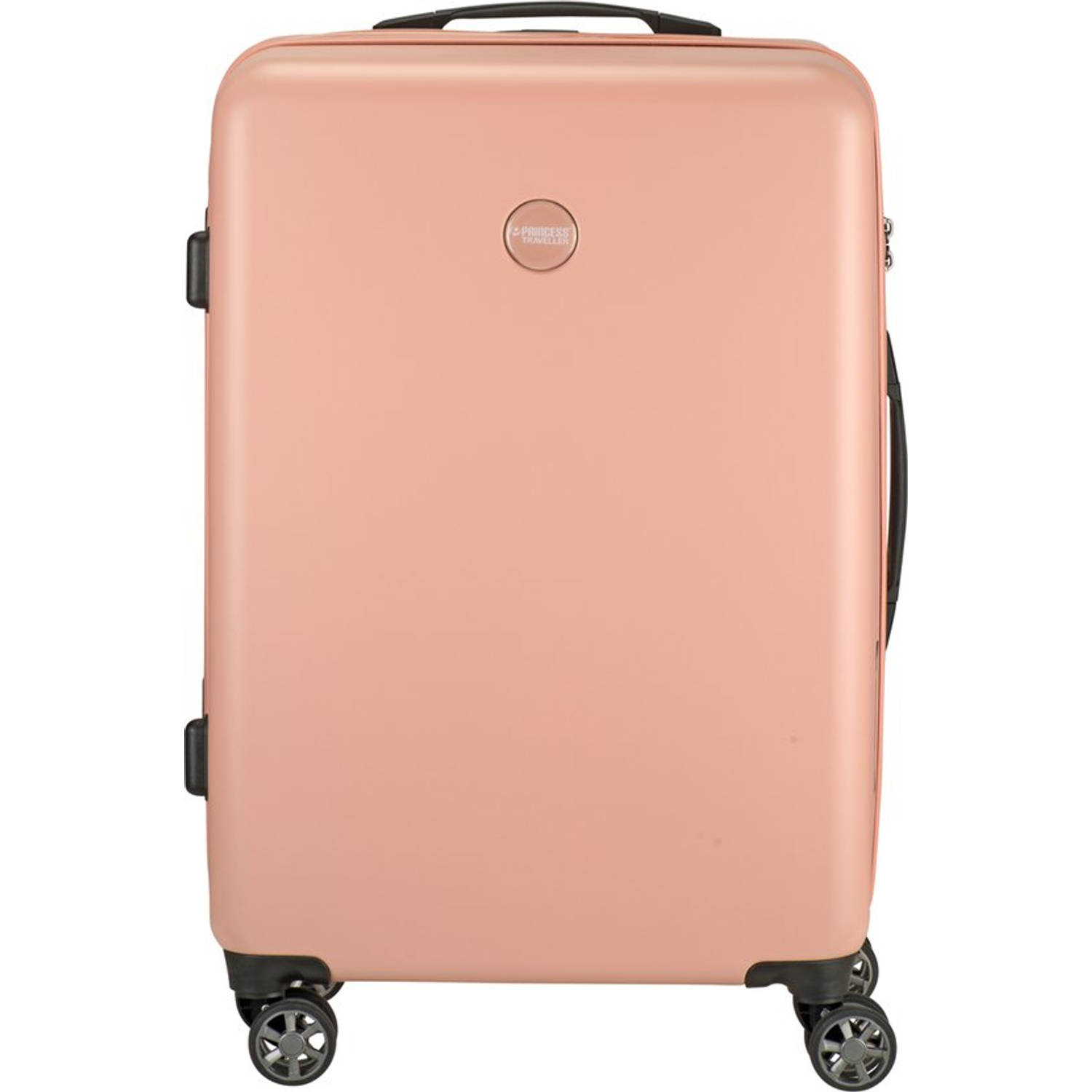 Princess Traveller PT-01 Deluxe Medium Trolley peony pink Harde Koffer