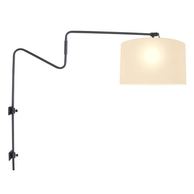 Steinhauer wandlamp Linstrøm - zwart - metaal - 3724ZW