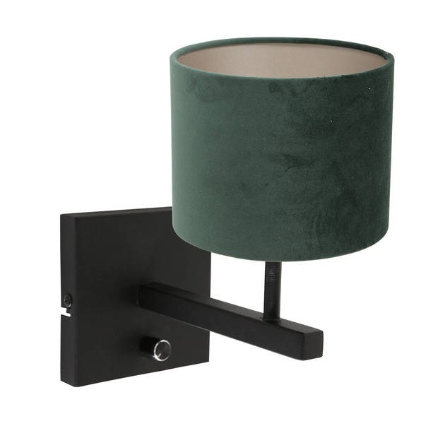 Steinhauer Stang wandlamp groen kapdiameter: 20 cm metaal