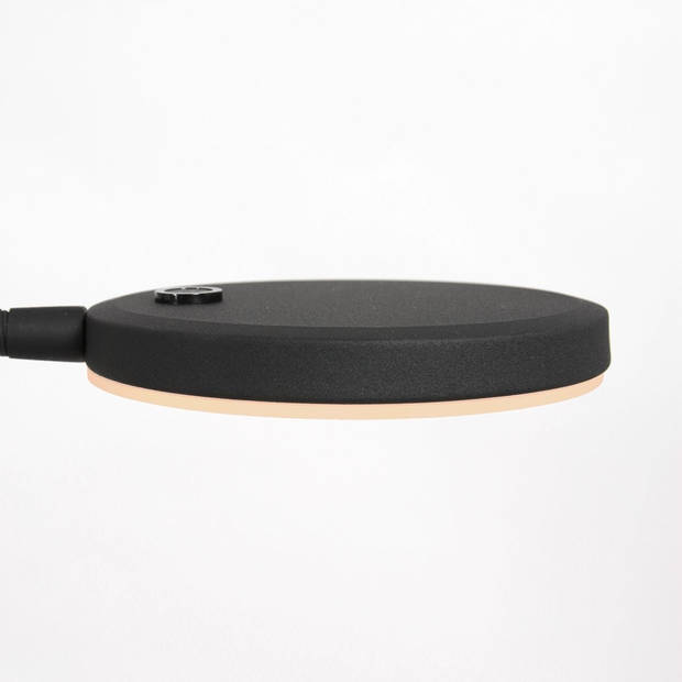 Mexlite Platu vloerlamp zwart kunststof 165 cm hoog