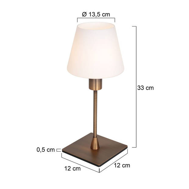 Steinhauer tafellamp Ancilla - brons - - 3100BR