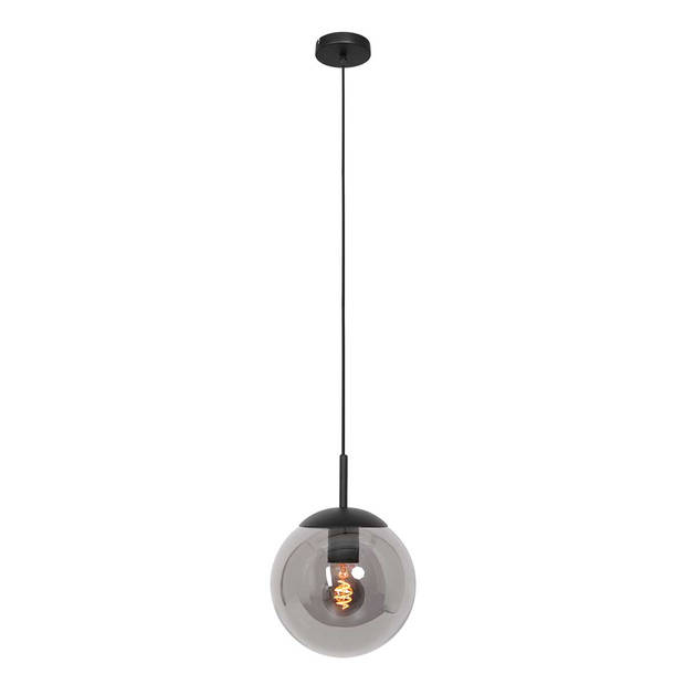 Steinhauer hanglamp Bollique - zwart - metaal - 30 cm - E27 fitting - 3498ZW