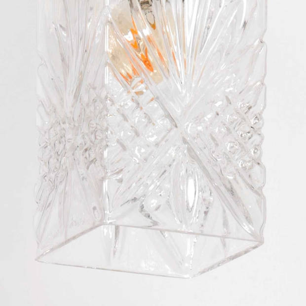 Mexlite hanglamp Grazio glass - messing - - 3495ME