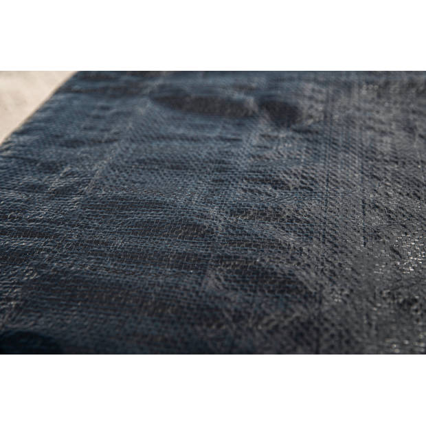 Black & Decker Afdekzeil/dekzeil voor aanhangers - zwart - waterdicht - kunststof 140 gr/m2 - 200 x 300 cm - Afdekzeilen