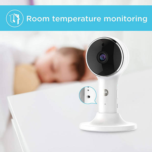 Motorola Babyfoon met Camera VM65X Connect - Baby Monitor met Flexibele Wieg Houder - Baby Camera