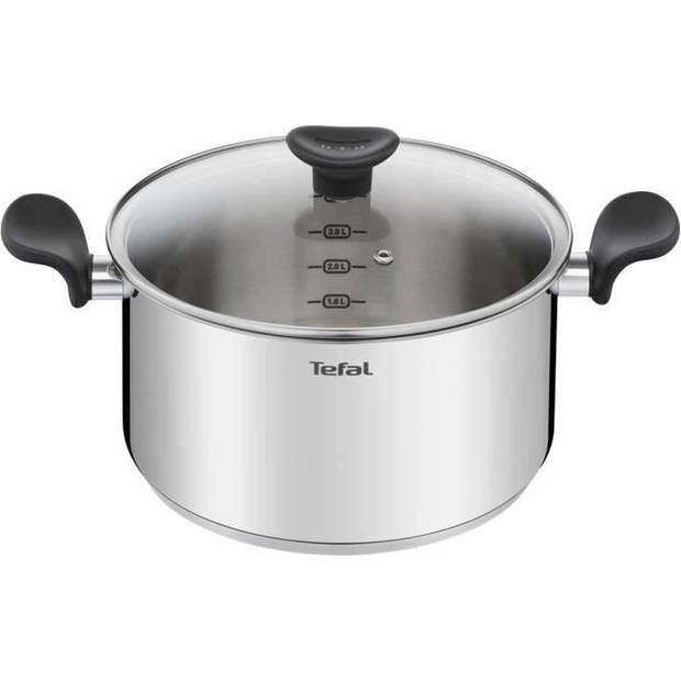 Tefal E3084604 braadpan - roestvrijstaal - 24 cm - 5 L - geschikt voor inductie