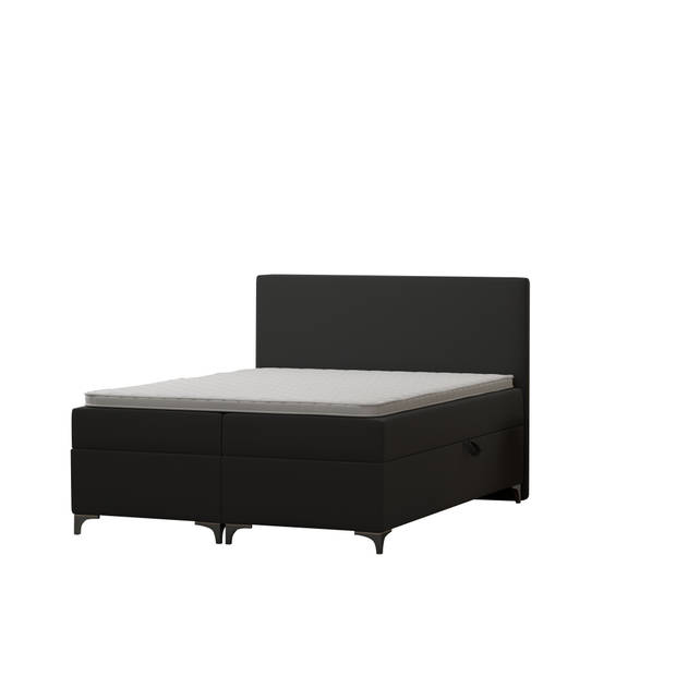 Springcrest® Luxe Boxspringset met Opbergruimte - Bed - 140x200 cm - Antraciet