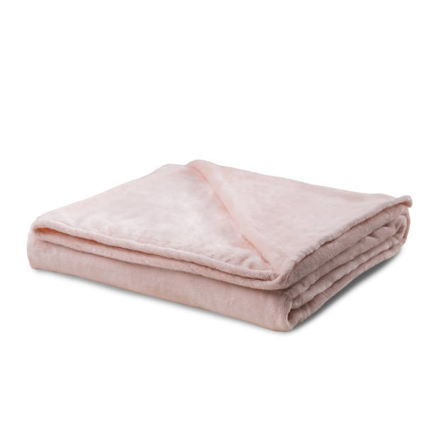 Zydante Home® - Coral Fleece Deken - Lichtroze - 220x240 cm