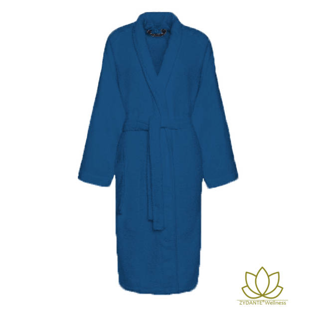 Badjas - Zydante Wellness - Katoen - Marine blauw XL