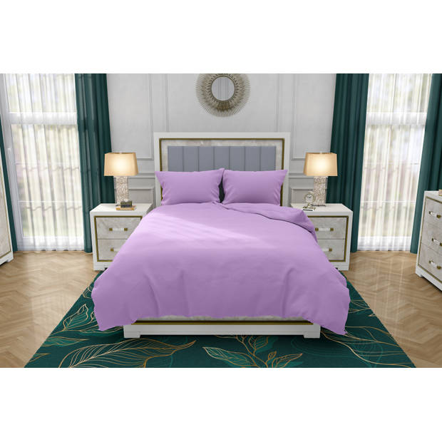 Zydante Swisstech® - Dekbedovertrekset - The Cotton Collection - Plain Purple - 240x200/220 + 2*60x70 cm